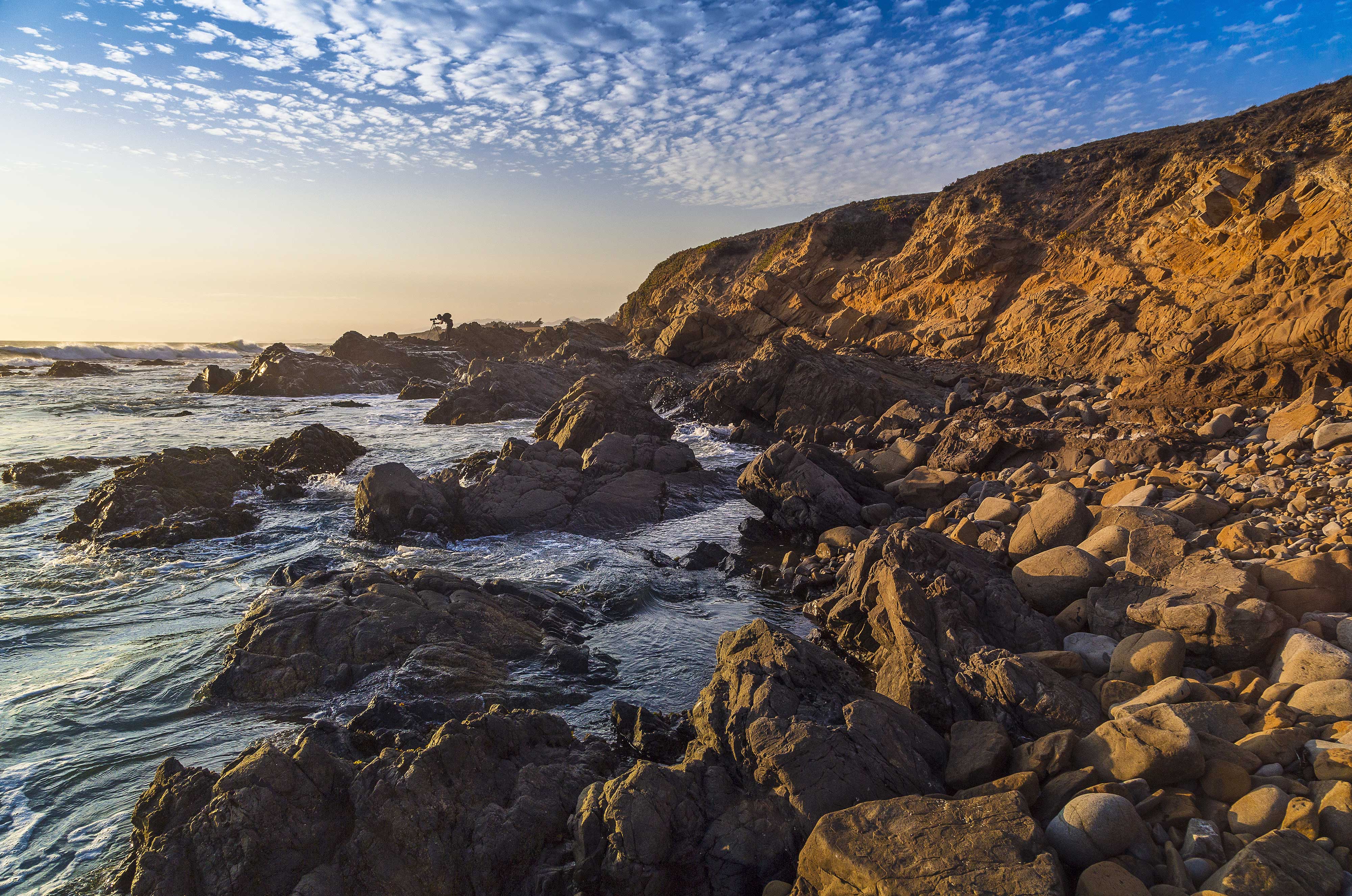 Beach and bluff at Rancho Marino Reserve