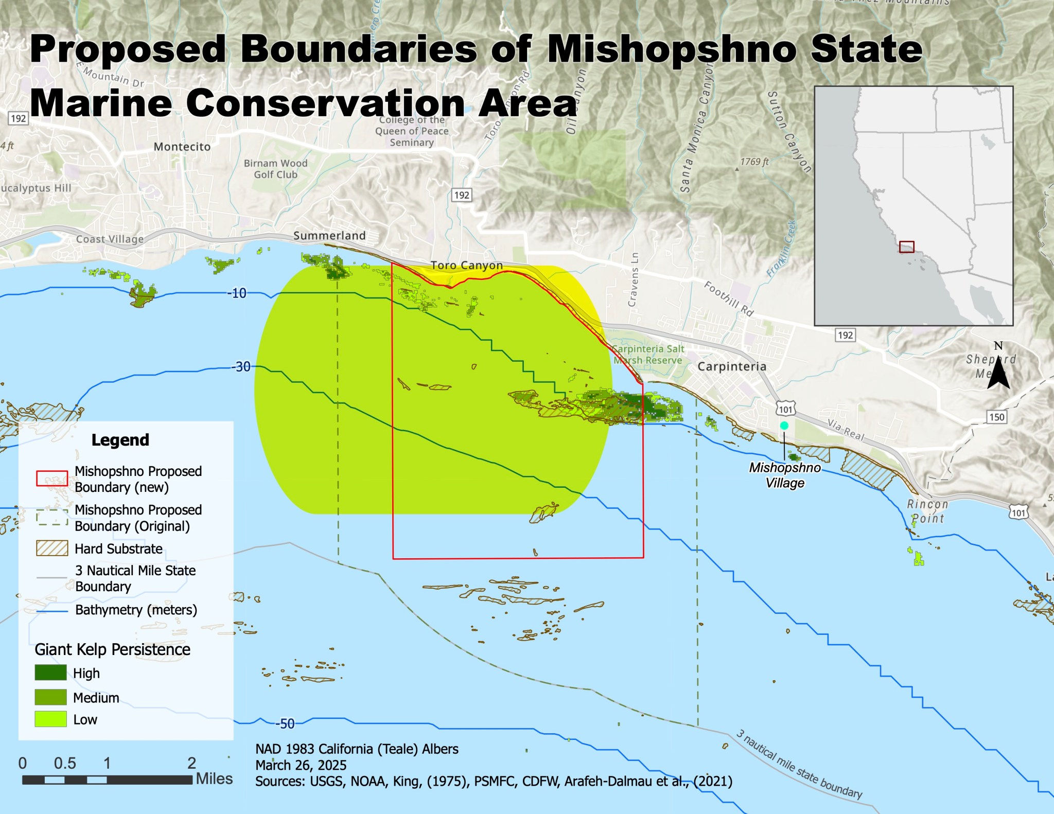 Map of Misopshno State Marine Conservation Area.