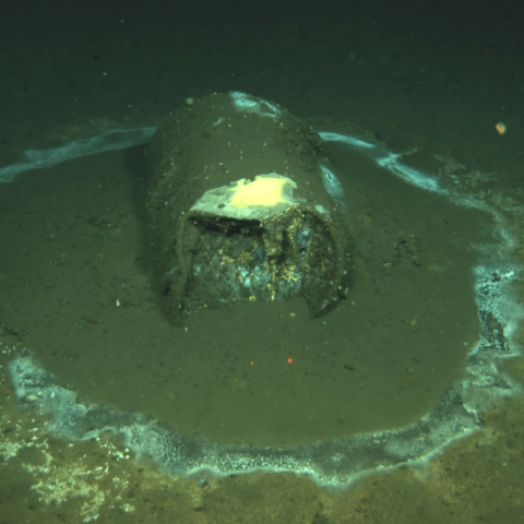 DDT barrel leaking at the bottom of the ocean