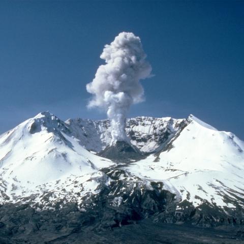 volcano explosion