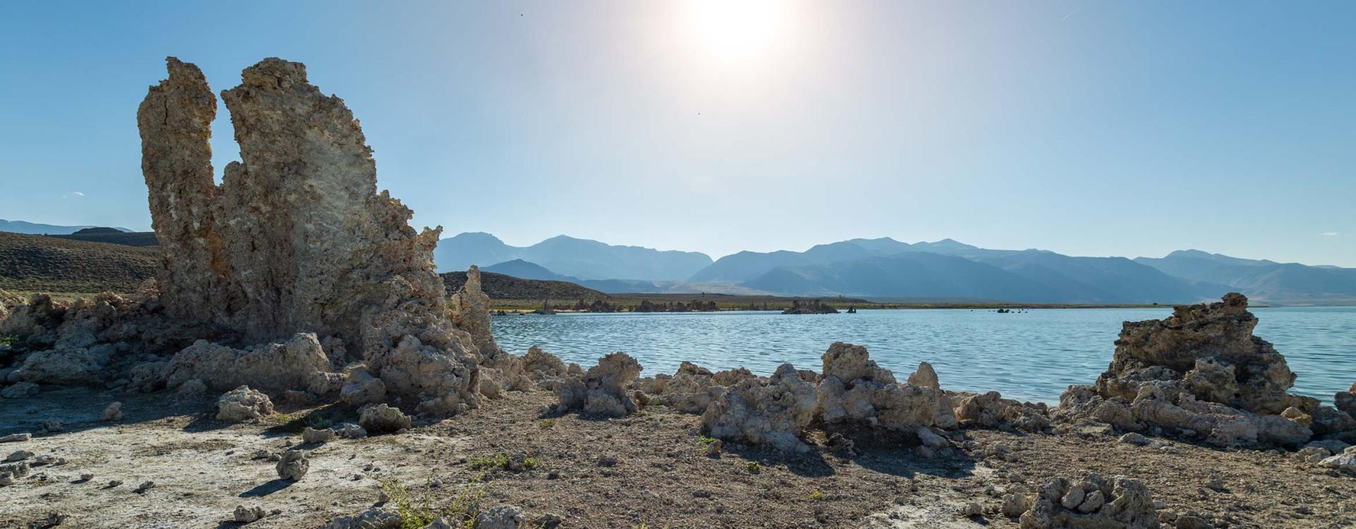 Mono Lake landscape with tufa towers