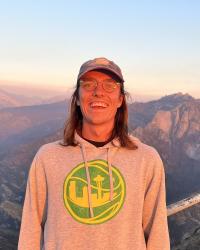 Joe Celebrezze at sunset with the Sierra Nevadas in the background