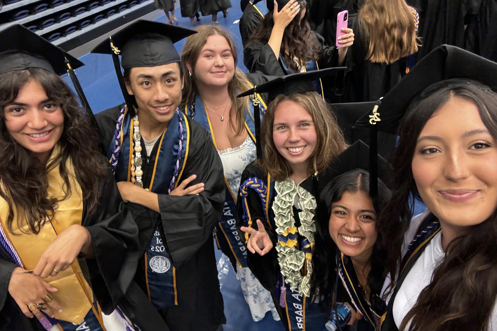 REEFers selfie at UCSB Graduation 2025